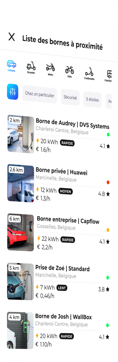 Image représentant un téléphone avec l'application lancée